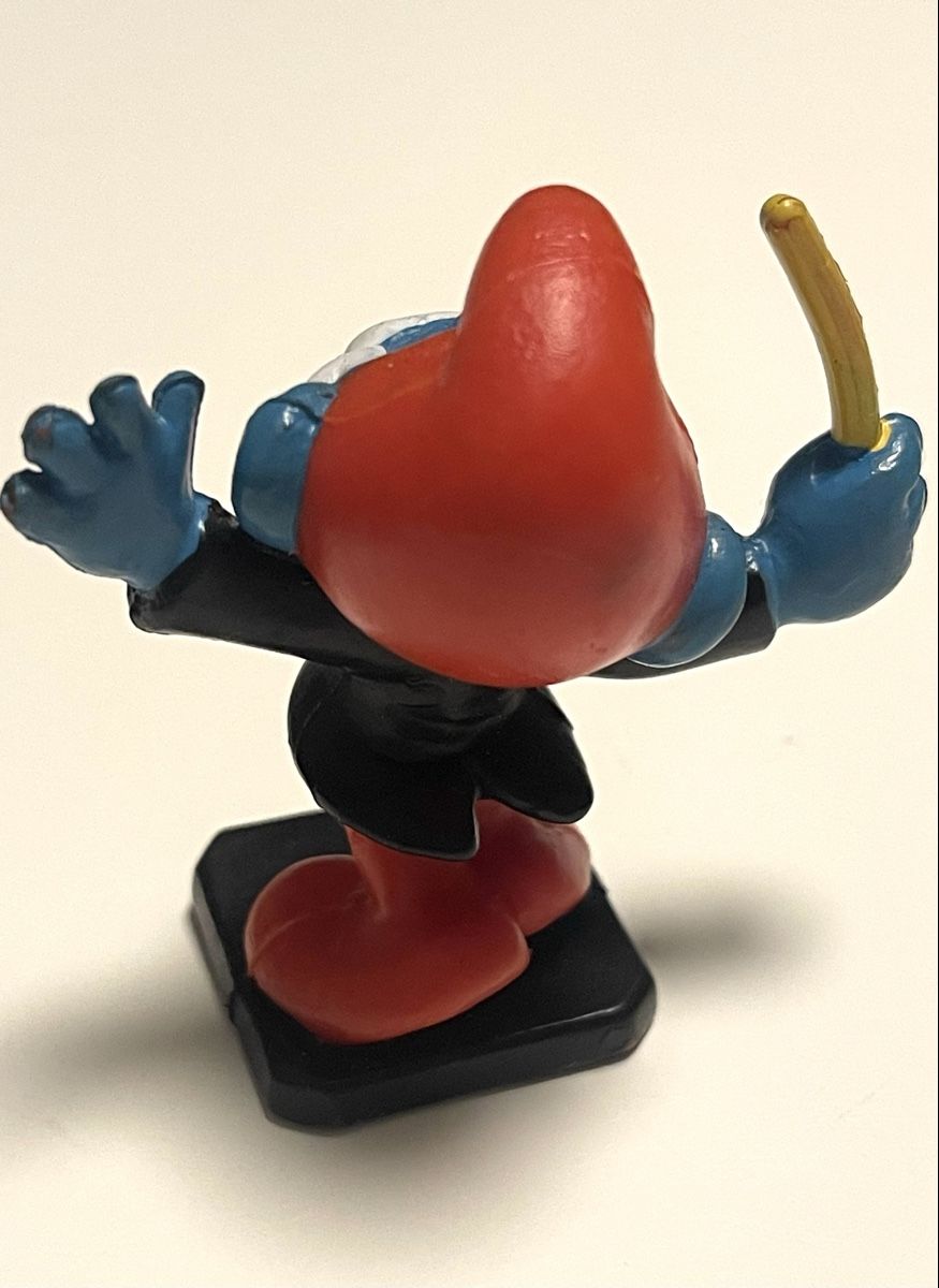 Statuette: Schlumpf Figur Bully Peyo Dirigent, Papa Schlumpf – Usato da Rapperswil SG venduto da Jule1410 1