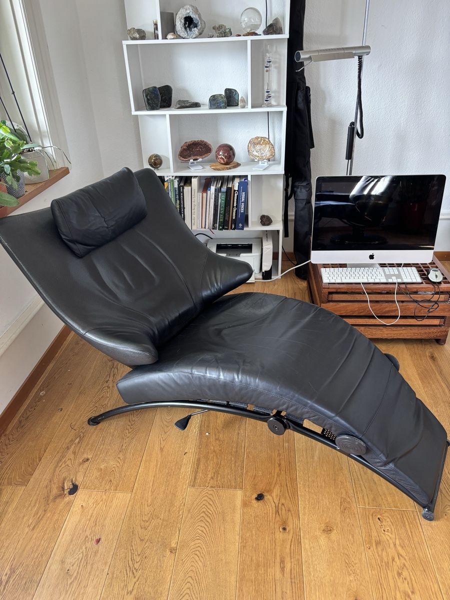 Fauteuils: 2 Design Sessel Leder Schwarz – D'occasion à Gümligen par Jangala 3