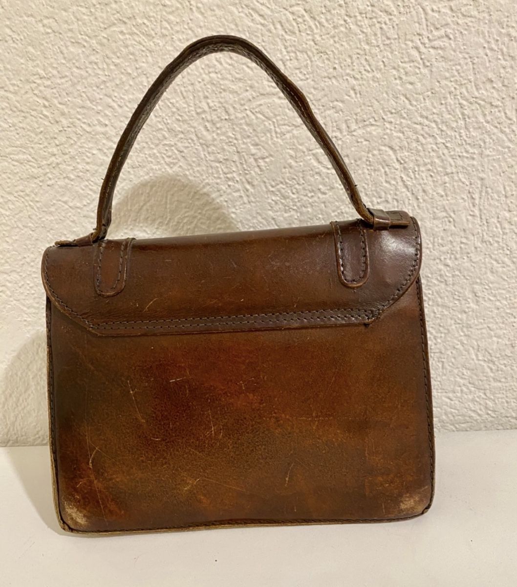 Sacs femmes: Vintage Handtasche Leder braun  – D'occasion à Etzwilen par Roto2 1