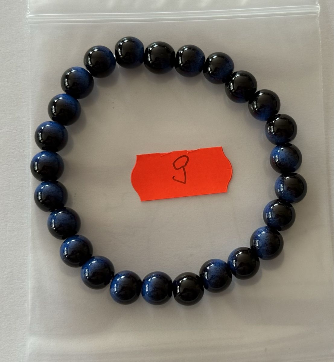 Bracelets: 1 Stück Blaues Tigerauge Perlen Armband, elastisch. – D'occasion à Rheinfelden par Gazzi