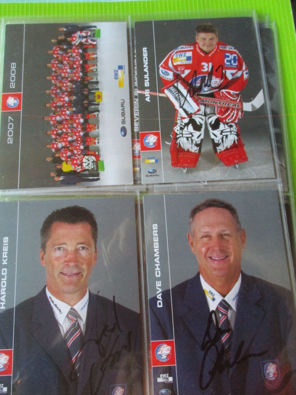 Autografi: ZSC Eishockey  Original Autogramm – Usato da Ottikon Gossau ZH venduto da hokuspokus 4
