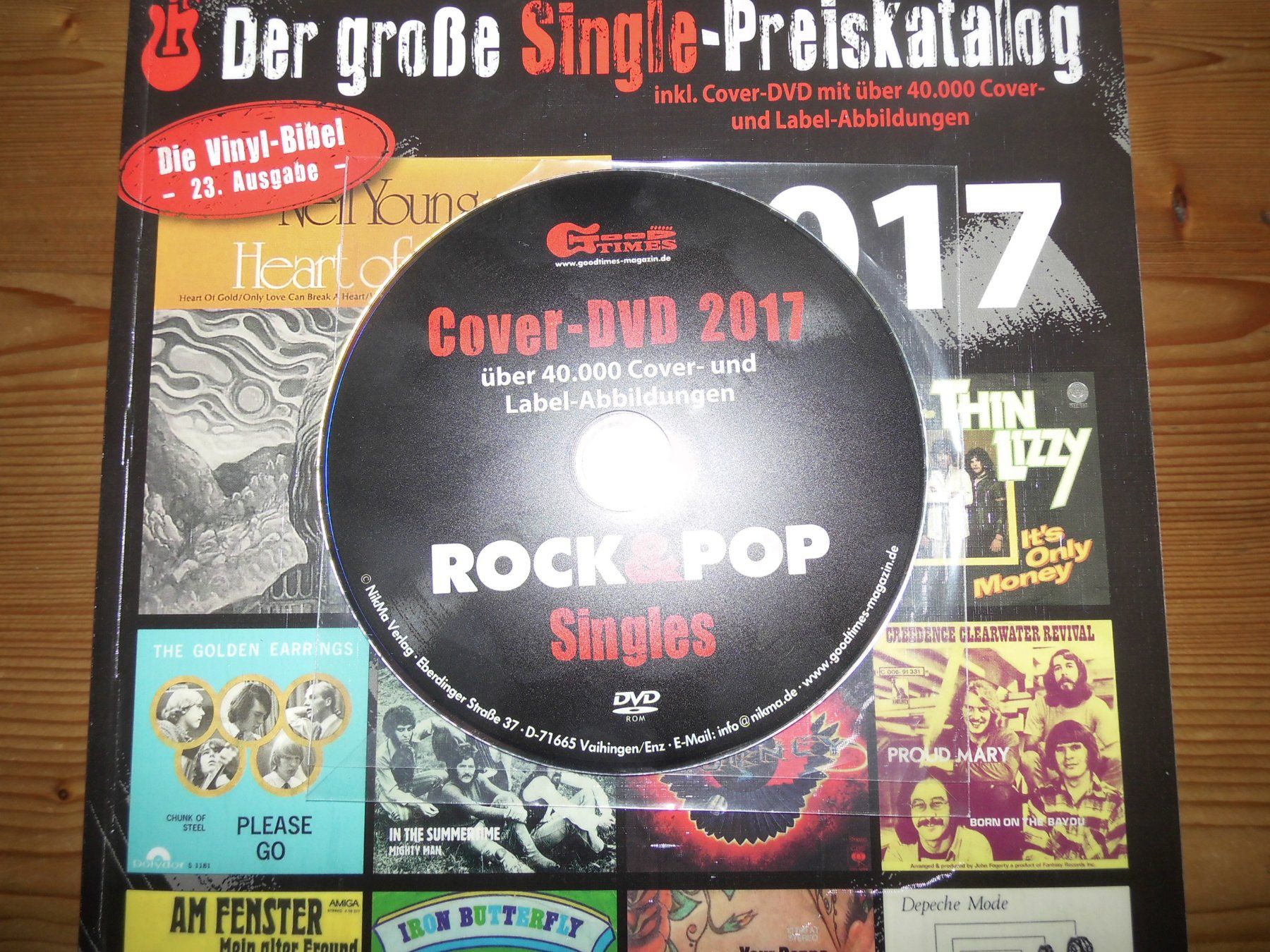 Dischi in vinile: Single 2017 Rock &Pop die Vinyl-Bibel mit Cover DVD – Usato da Rheinau venduto da asteng 1