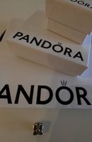Pandora Charm 925 Silber Blütenmotiv mit rosa Steinen