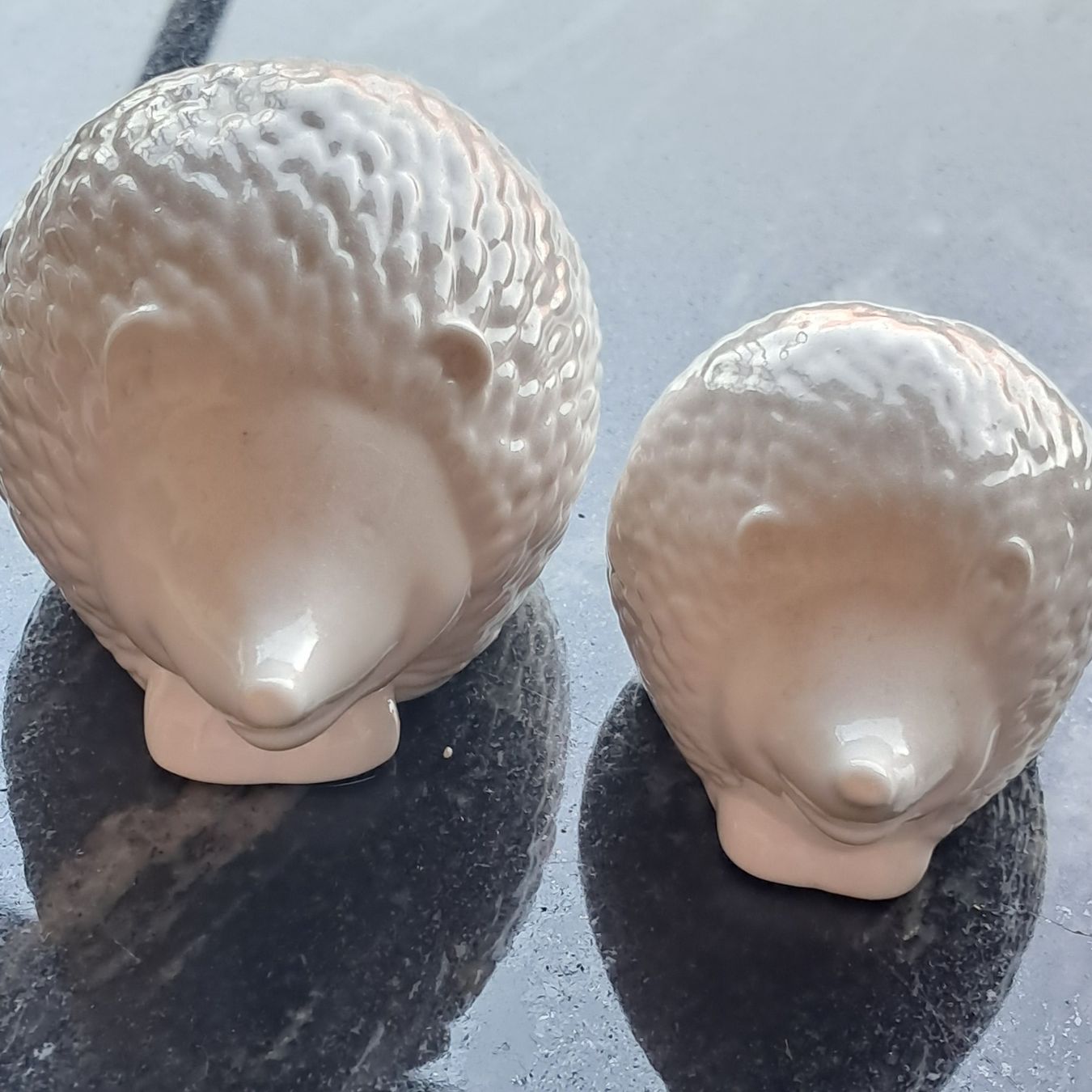 Figuren: 2 hérissons en porcelaine blanche – Gebraucht aus Prévondavaux von ama_lwd6 3