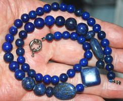 Halskette L-8673 – Ägyptischer Lapislazuli – 45cm