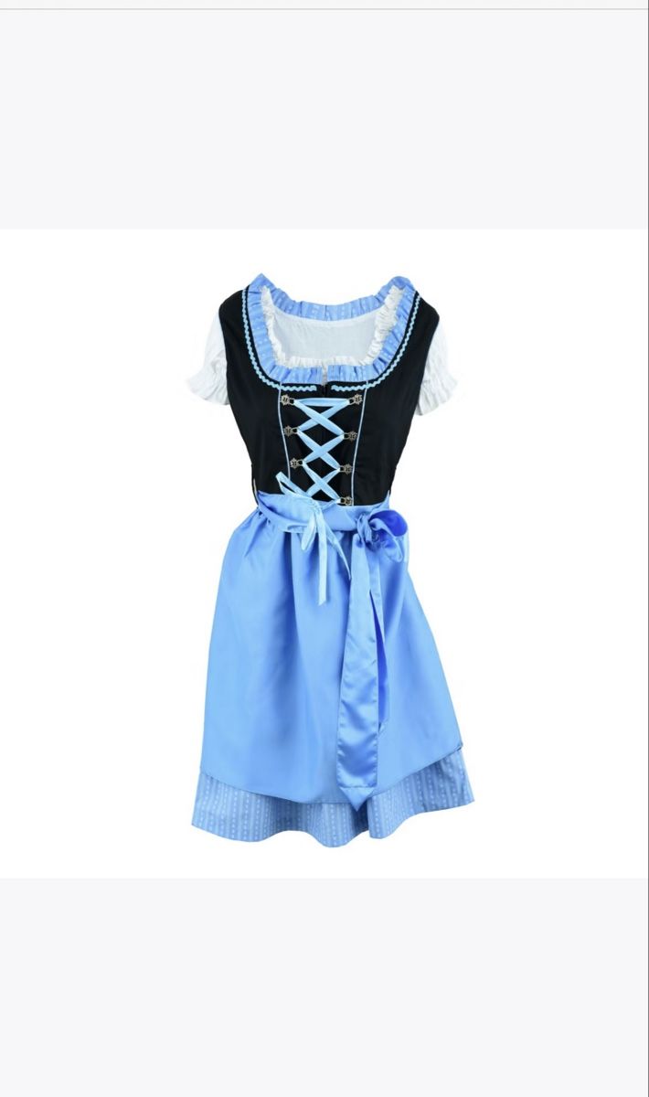 Vestiti: Dirndl, blau, schwarz Grösse 42 – Nuovo e nell'imballaggio originale da Oberwil BL venduto da Petermib