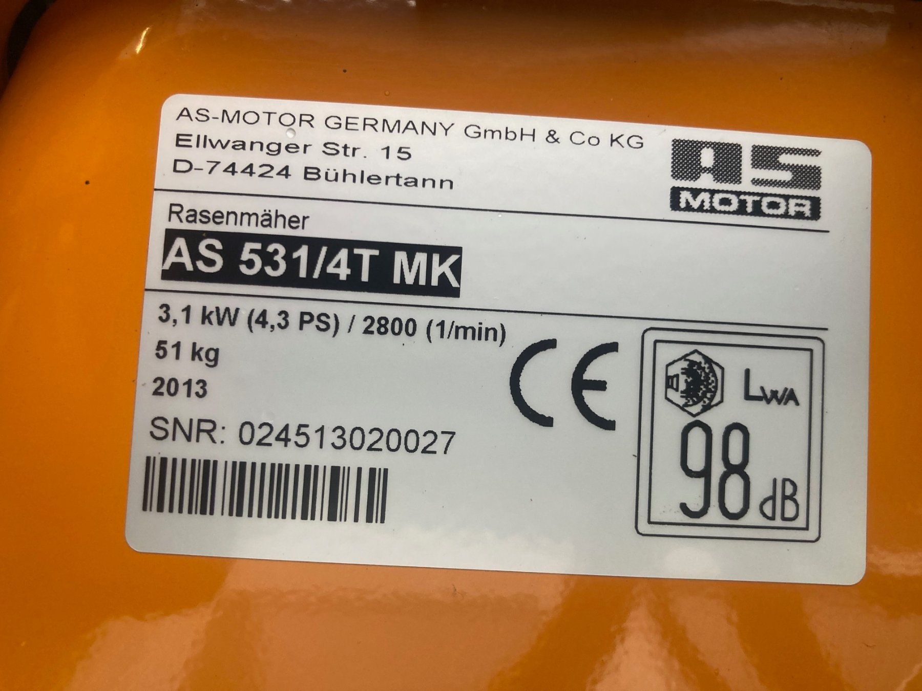 AS-Motor Tagliaerba: Rasenmäher AS 531/4T MK – Nuovo (secondo la descrizione) da Neuenkirch venduto da Heiniag 4