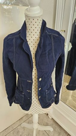 Nile Blazer Marineblau Gr. XS / 34 - 36 Wellenform Used Look