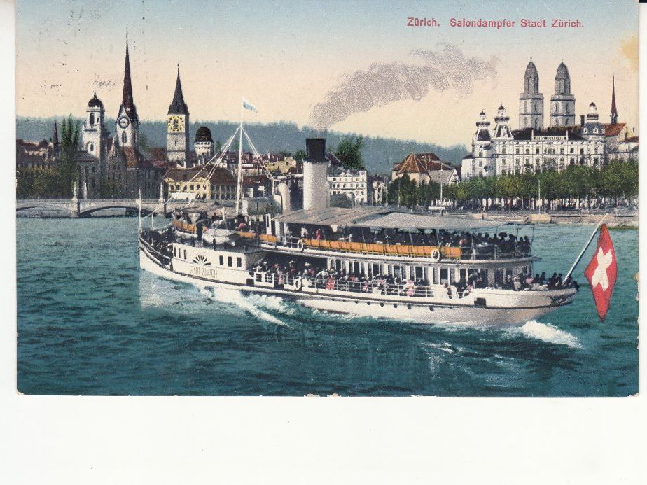 Ansichtskarten: Zürich Salondampfer 1914 – Gebraucht aus Bürglen TG von StampGraf