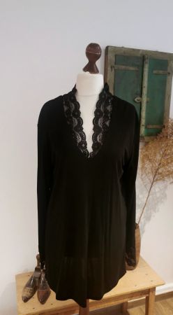 Sonja Marohn elegante Tunika mit Spitze Gr. L