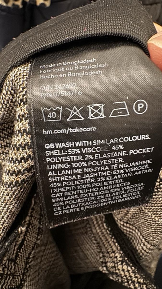 H&M Pantalons: Slacks, kariert, Gr. 46/48 – D'occasion à Luzern par bettygreen 3