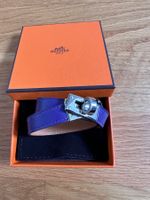 Hermès Kelly Double Tour Armband Violett S mit Box