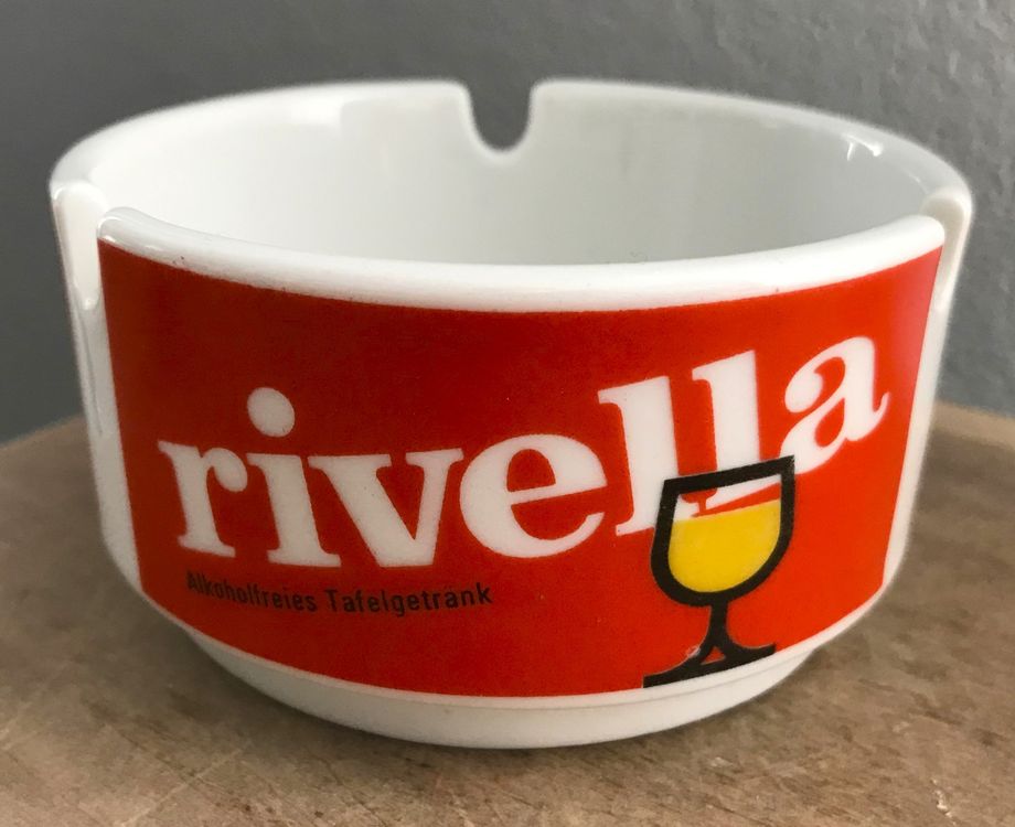 Alter Aschenbecher RIVELLA Rothrist - Langenthal Porz. 1969 (Gebraucht ...