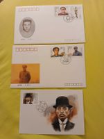 3 enveloppes premier jour Chine timbres oblitérés