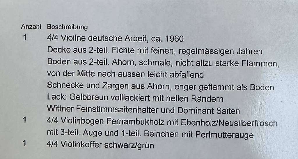 Strumenti musicali: 4/4 Violine inkl. koffer – Usato da Riehen venduto da jac_f2nl 4