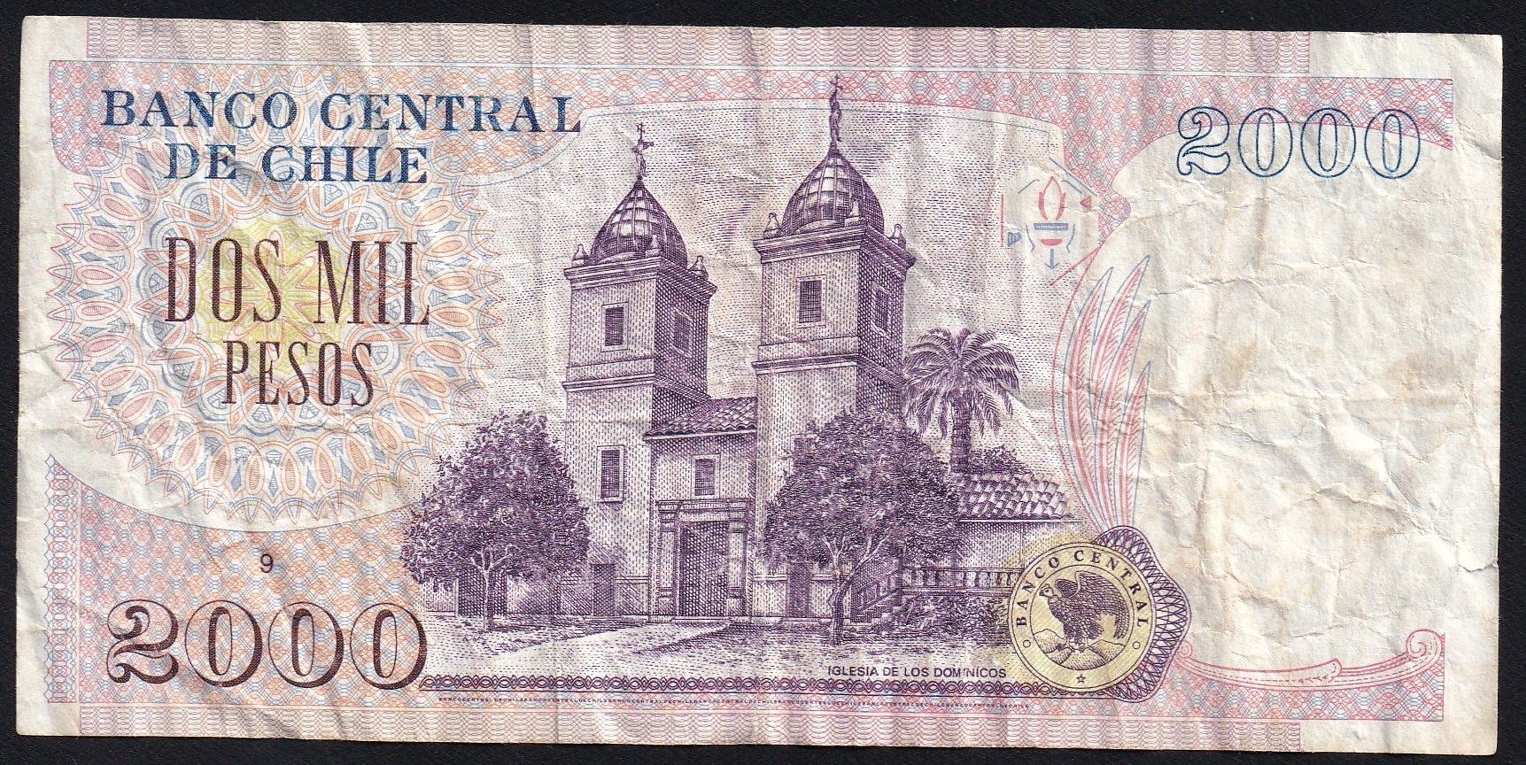 Billets de banque: Chile 2000 Pesos 2002 – D'occasion à Brugg AG par banknoten_muesli 1