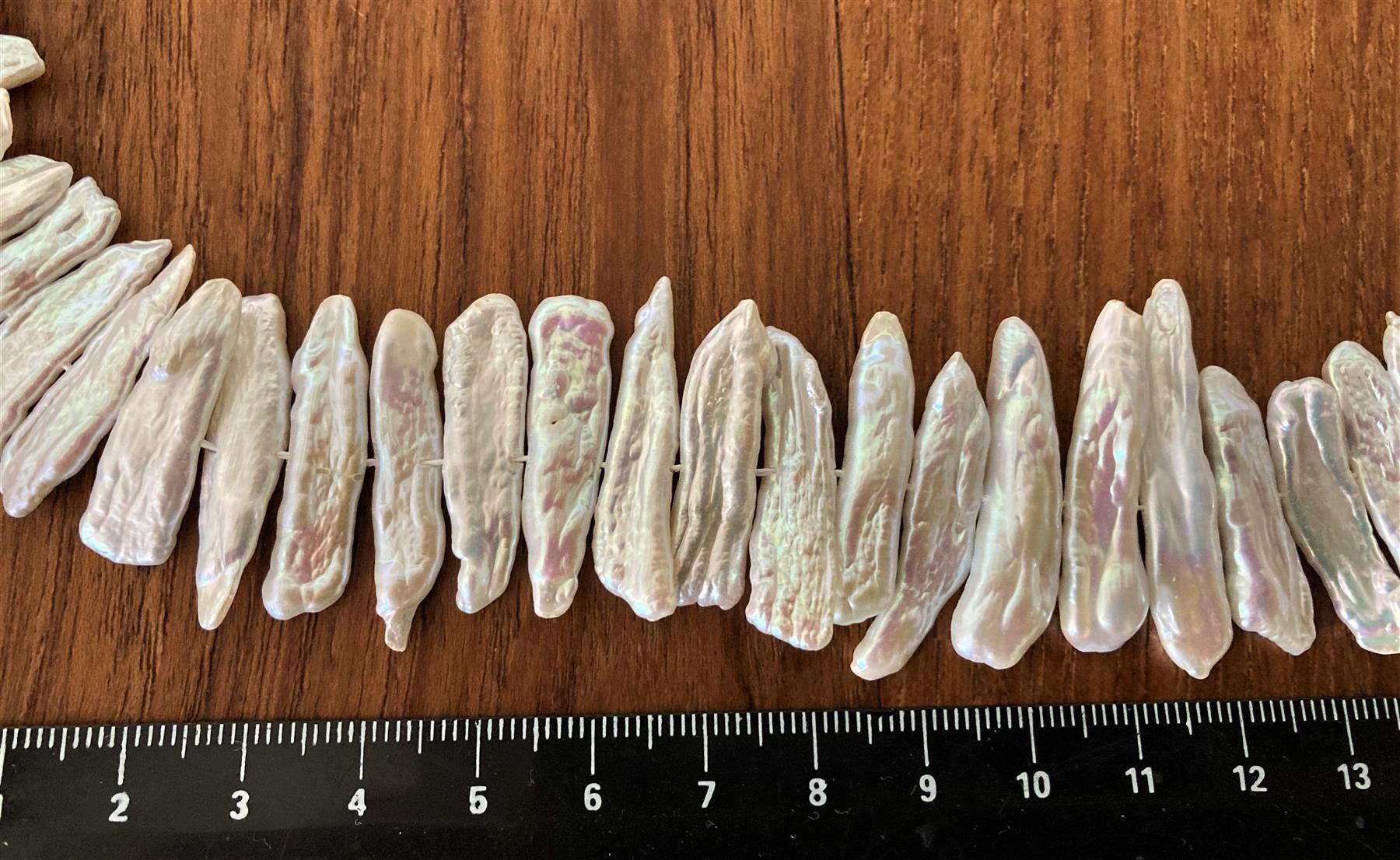 Perlen (unechte): Rang perles culture "bâtons" blanches / Zuchtperlen – Neu und originalverpackt aus Goumoens-la-Ville von brandonv 1