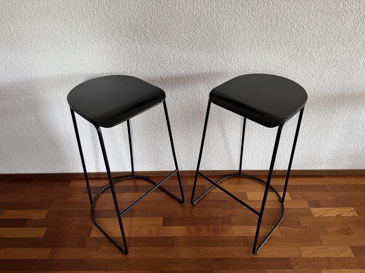 Sgabelli: 2 tabourets de bar Interio modèle Joss -  noirs – Usato da Givisiez venduto da krl_8f2w