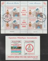 Monaco Timbres Expositions Philatéliques et Monétaires