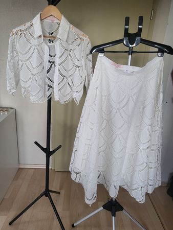 White Valerie Khalfon set, size 42/44 - summer look!
