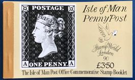 1990 Insel Man GB Penny Post Markenheftchen **