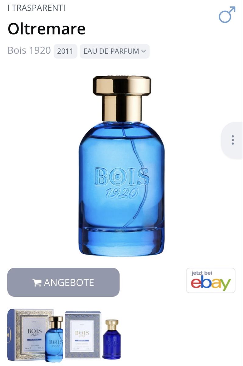 Profumi & Eau de Toilette: OLTREMARE VON BOIS 1920 – Usato da Kölliken venduto da deleina 2