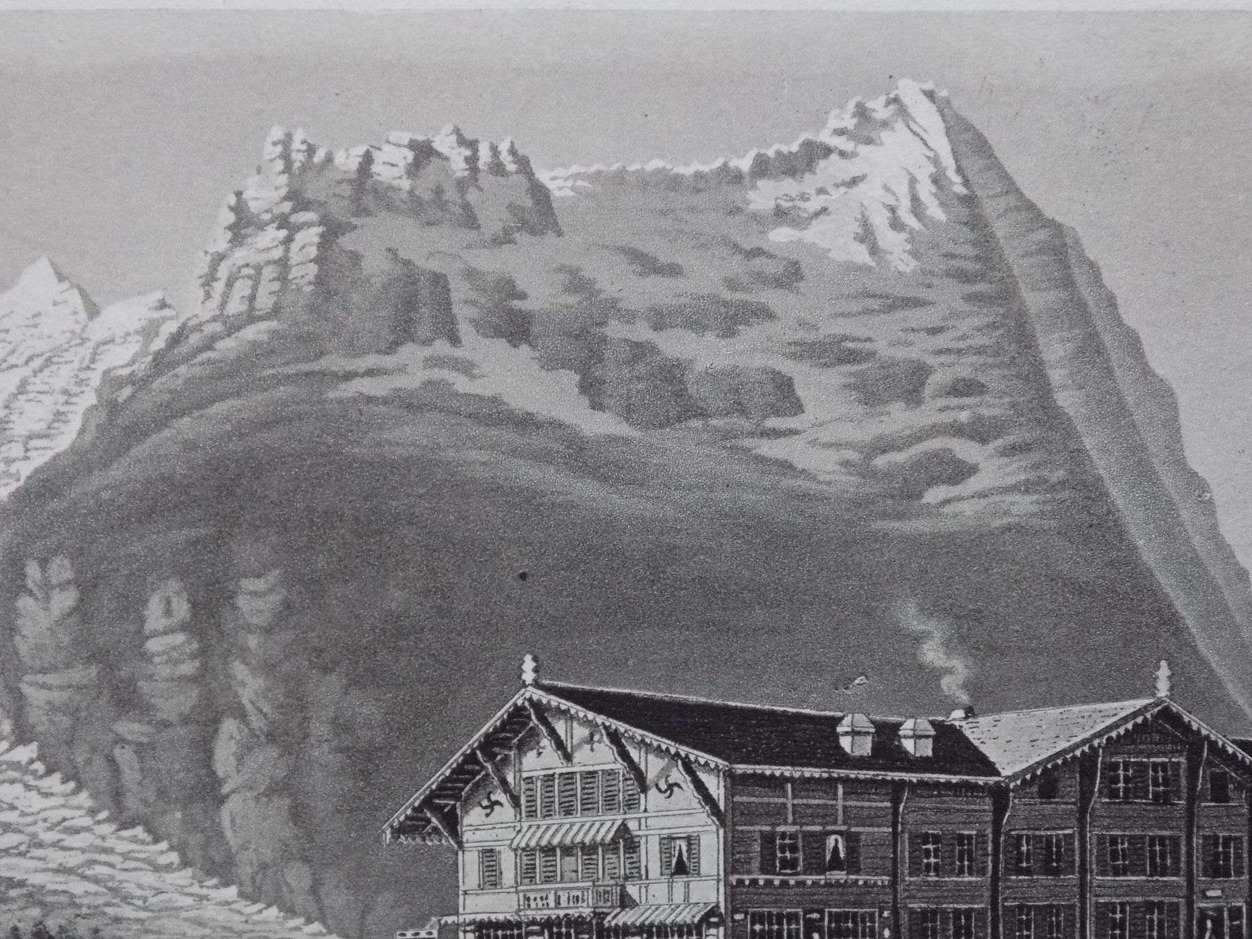 Gravures: Glacier de Grindelwald Gletscher Eiger – D'occasion à Risch par Rischli15 5