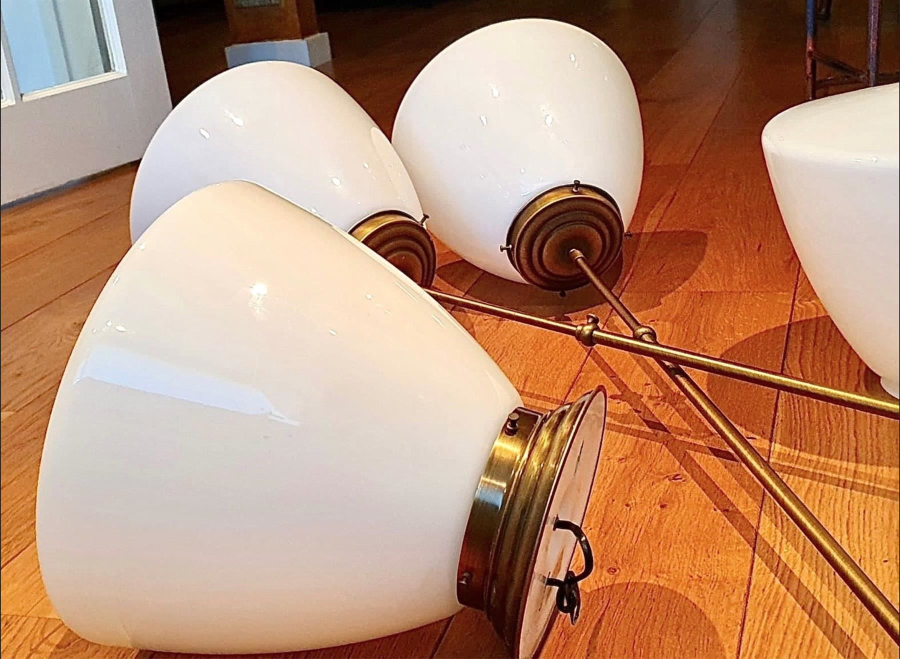 Lampadari & plafoniere: wunderschöne Lampenset mit Opalinglas – Usato da Biel/Bienne venduto da Jomazi 3