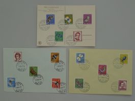 1951-1956, Pro Juventute, drei Luxus-Briefe von LAUSANNE.