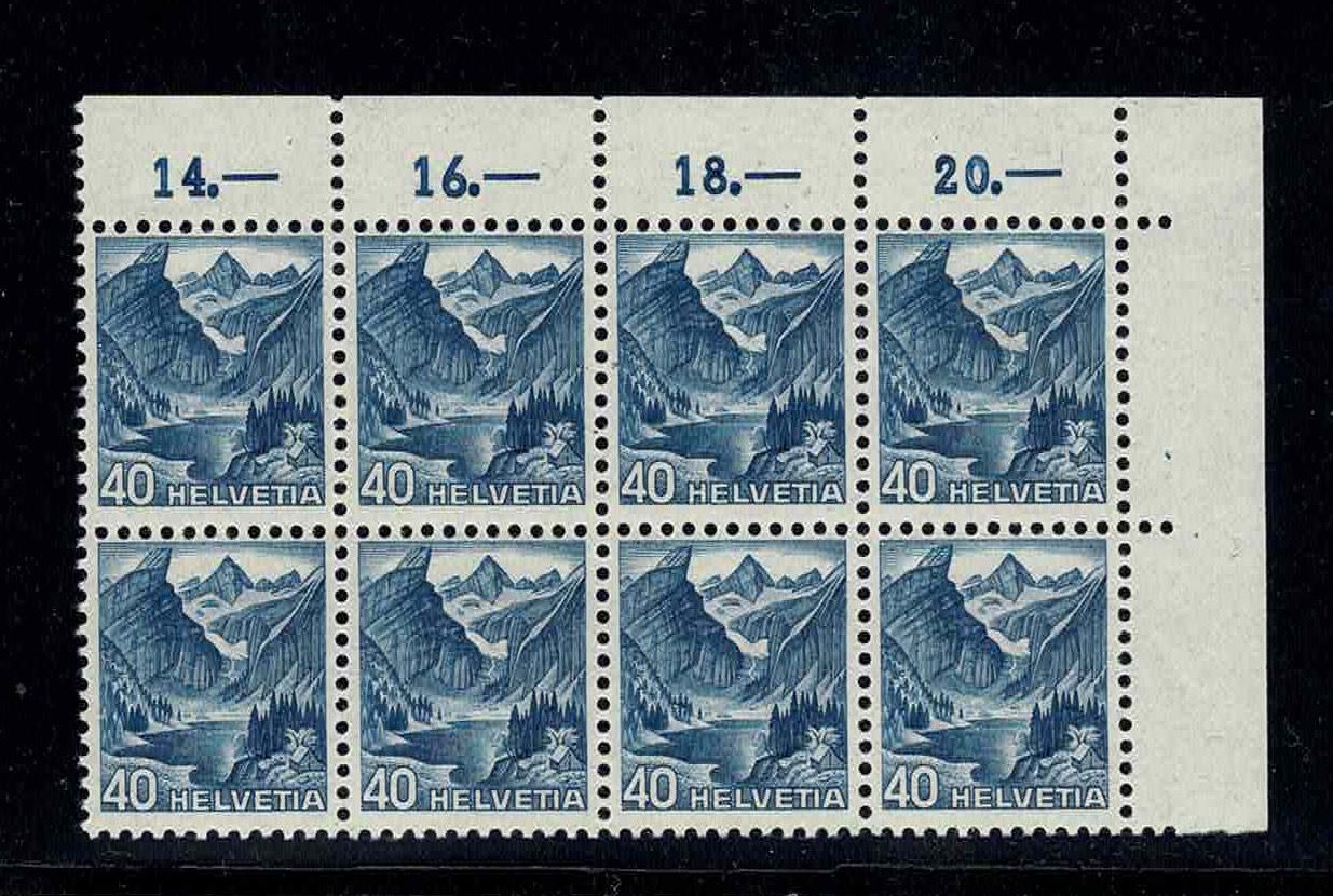 Tutti i francobolli: 1948 Landschaften Nr. 290  8er-Block ** – Nuovo (secondo la descrizione) da Nuglar venduto da Stamp88