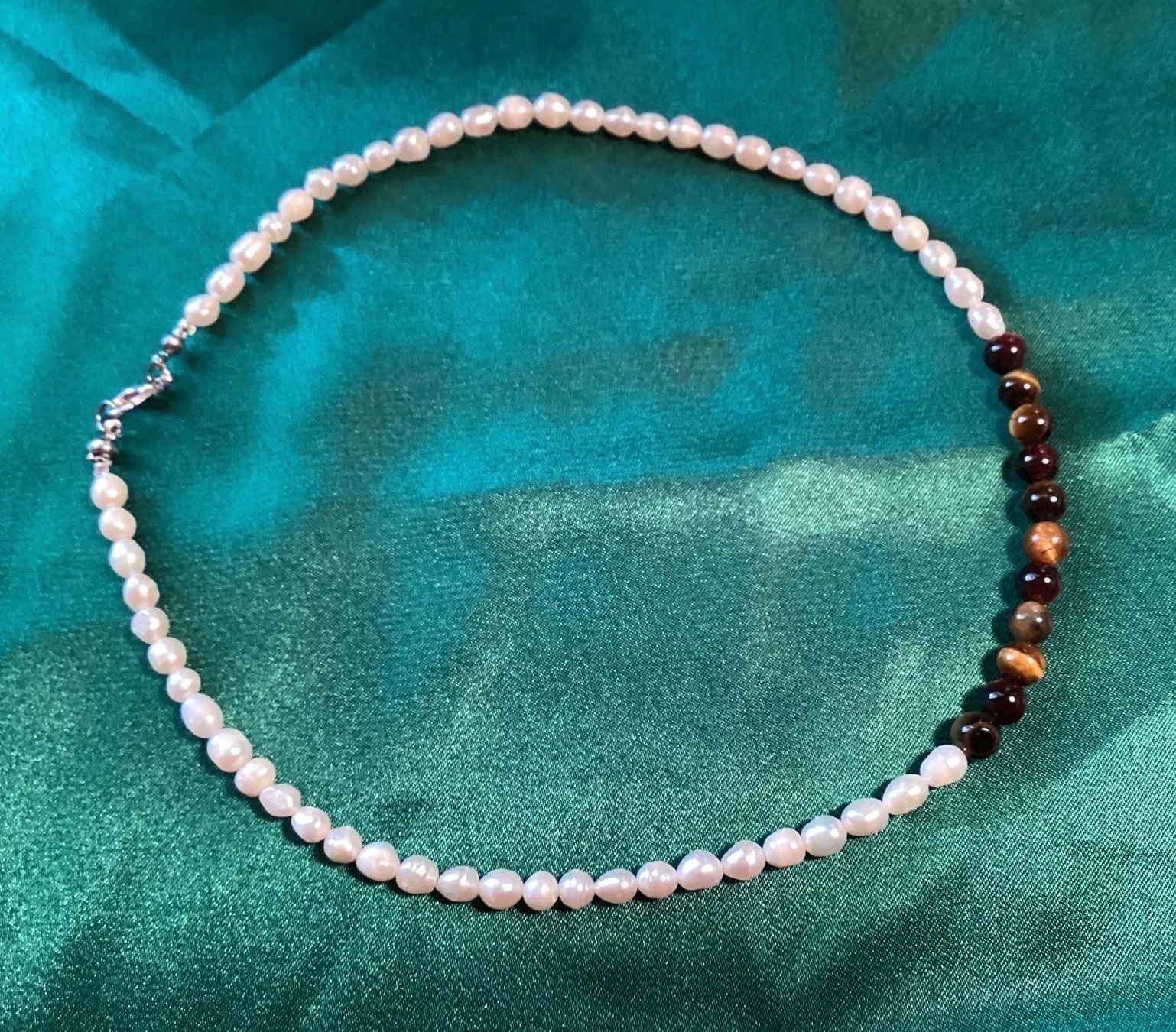 Catenine: feine Perlenkette - unbehandelter Tigerauge – Nuovo e nell'imballaggio originale da Laax venduto da kri_95f5 5