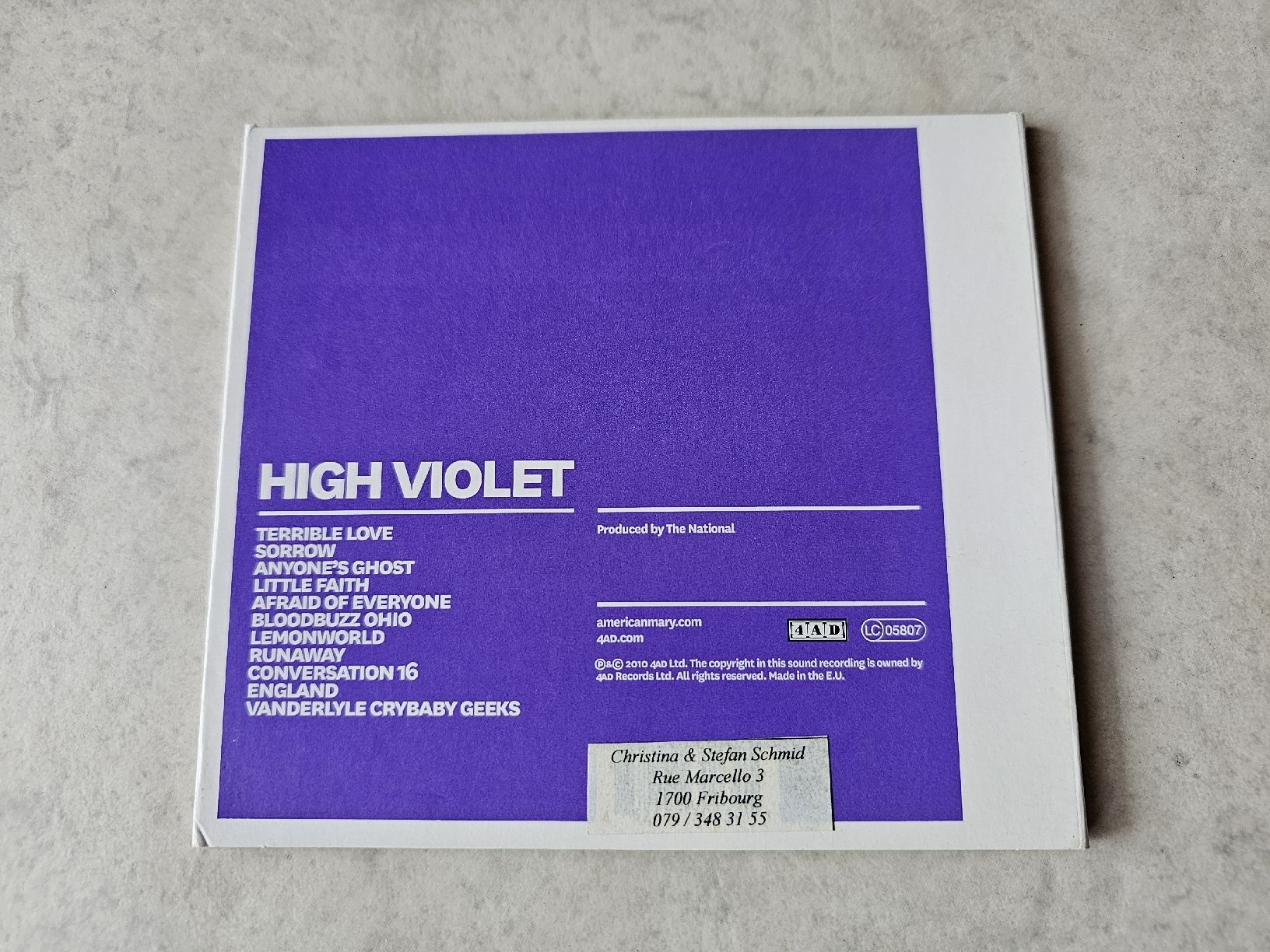 CD: High Violet  -  The National – Usato da Schneisingen venduto da backstore24 1