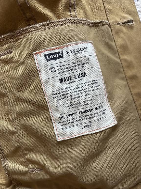 Giacche: Filson X Levis Trucker Jacket Grösse Large – Usato da Zürich venduto da SW1979 2