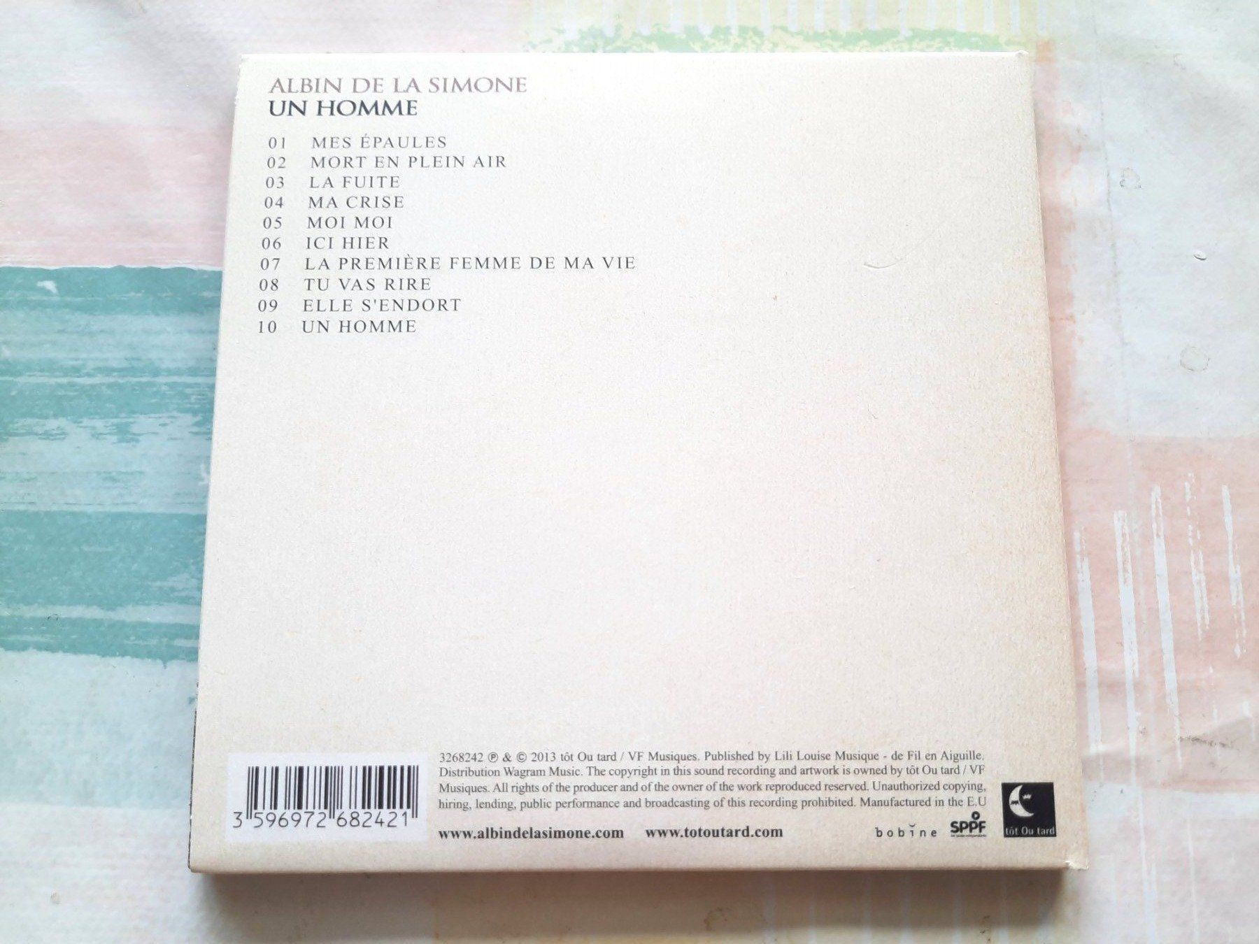 CD: CD Albin de la Simone - Un Homme  – Usato da Pully venduto da bro_n52j 1