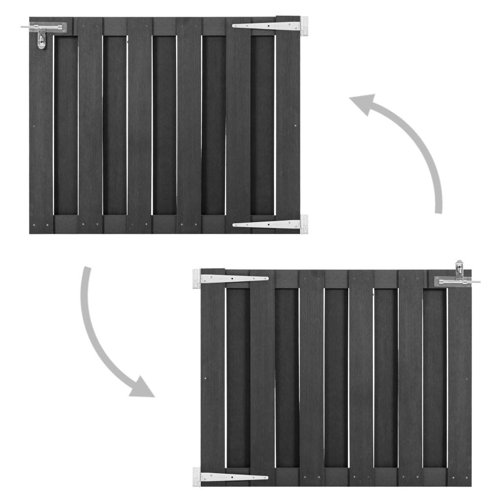 Porte: Gartentor WPC 100 x 80 cm Grau – Nuovo e nell'imballaggio originale da Zug venduto da Cheap-Shop 2