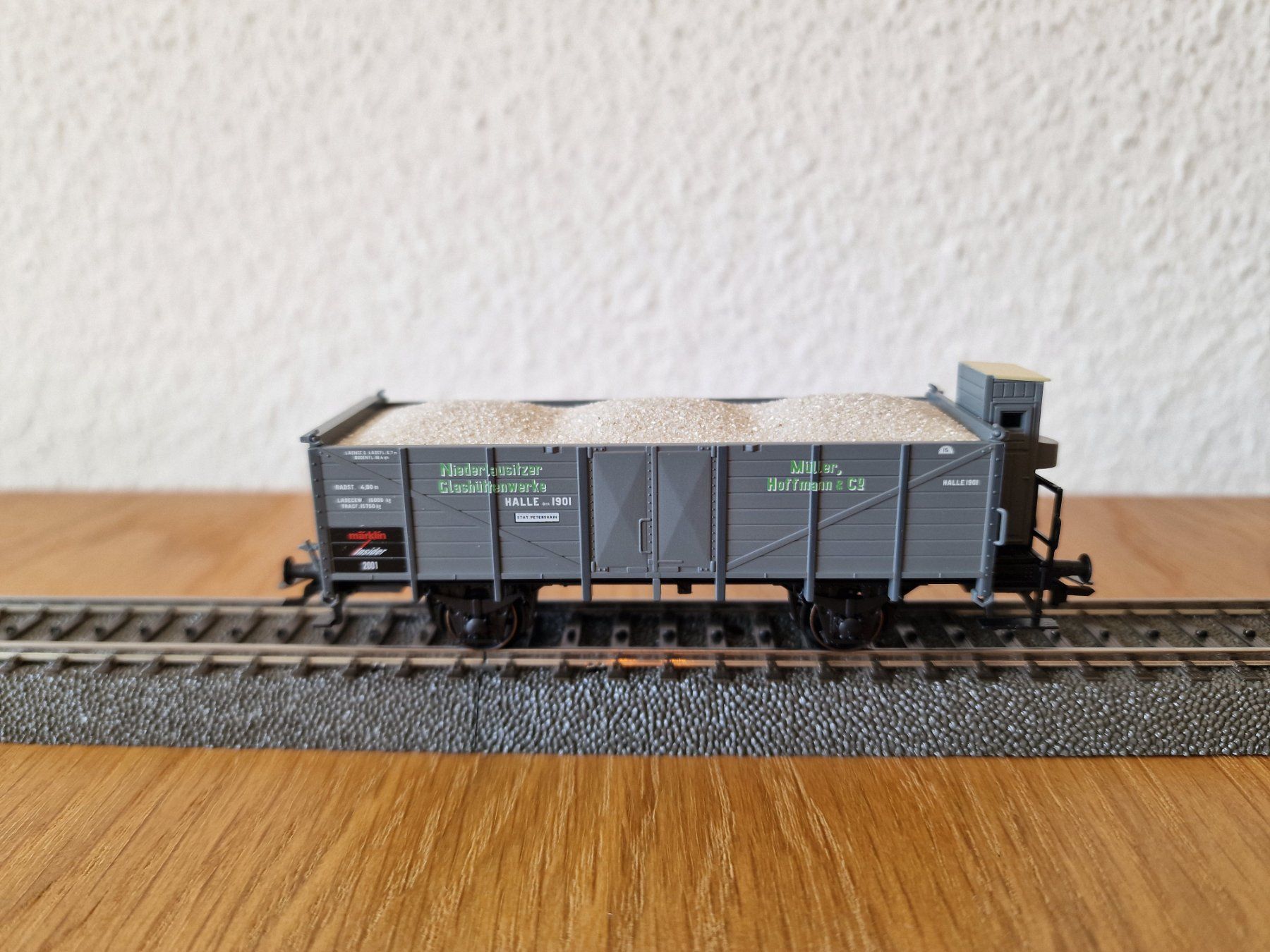 Märklin Modellini di ferrovie: Märklin Hochbordwagen Müller Hoffmann & Co. H0 – Usato da Matten b. Interlaken venduto da lor_hr9w 1
