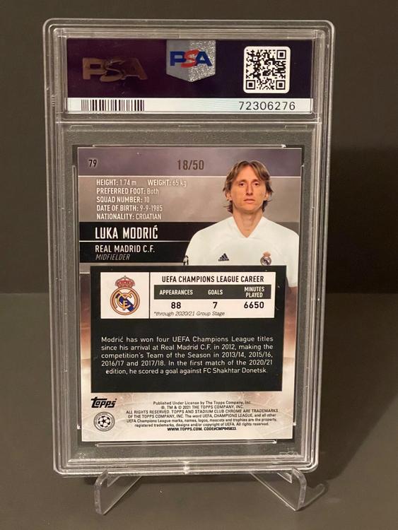 Topps Stadium Club Real Madrid Luka Modric /50 PSA 10 | Kaufen auf