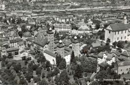 Brig  VS  -   Stadt mit Stockalperschloss     um 1958
