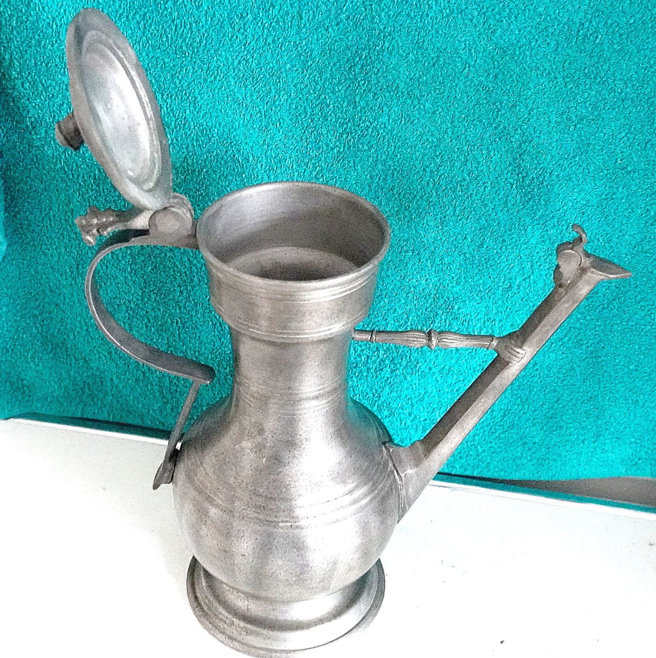 Caraffe: Zinnkanne gross 1700gr 95% – Usato da Baar venduto da 2cvbaar 1