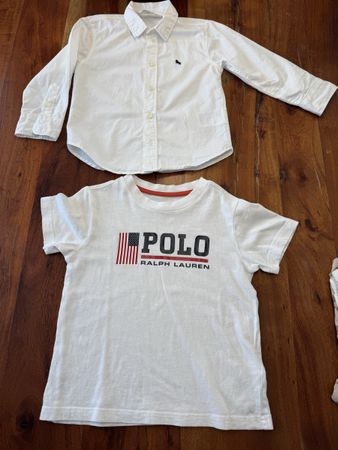 Polo Ralph Lauren T-Shirt und Hemd H&M, gr. 104