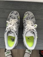 Nike Air Force 1 '07 Premium Sneaker, Grau/ Neon, Gr. 45