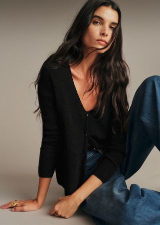 Sézane Barry Cardigan - Grösse S - schwarz