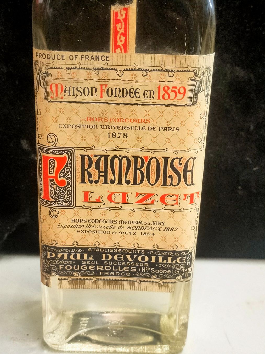 Bevande alcoliche: FRAMBOISE FLUZET – Usato da Genève venduto da Leboucheoreilles 1