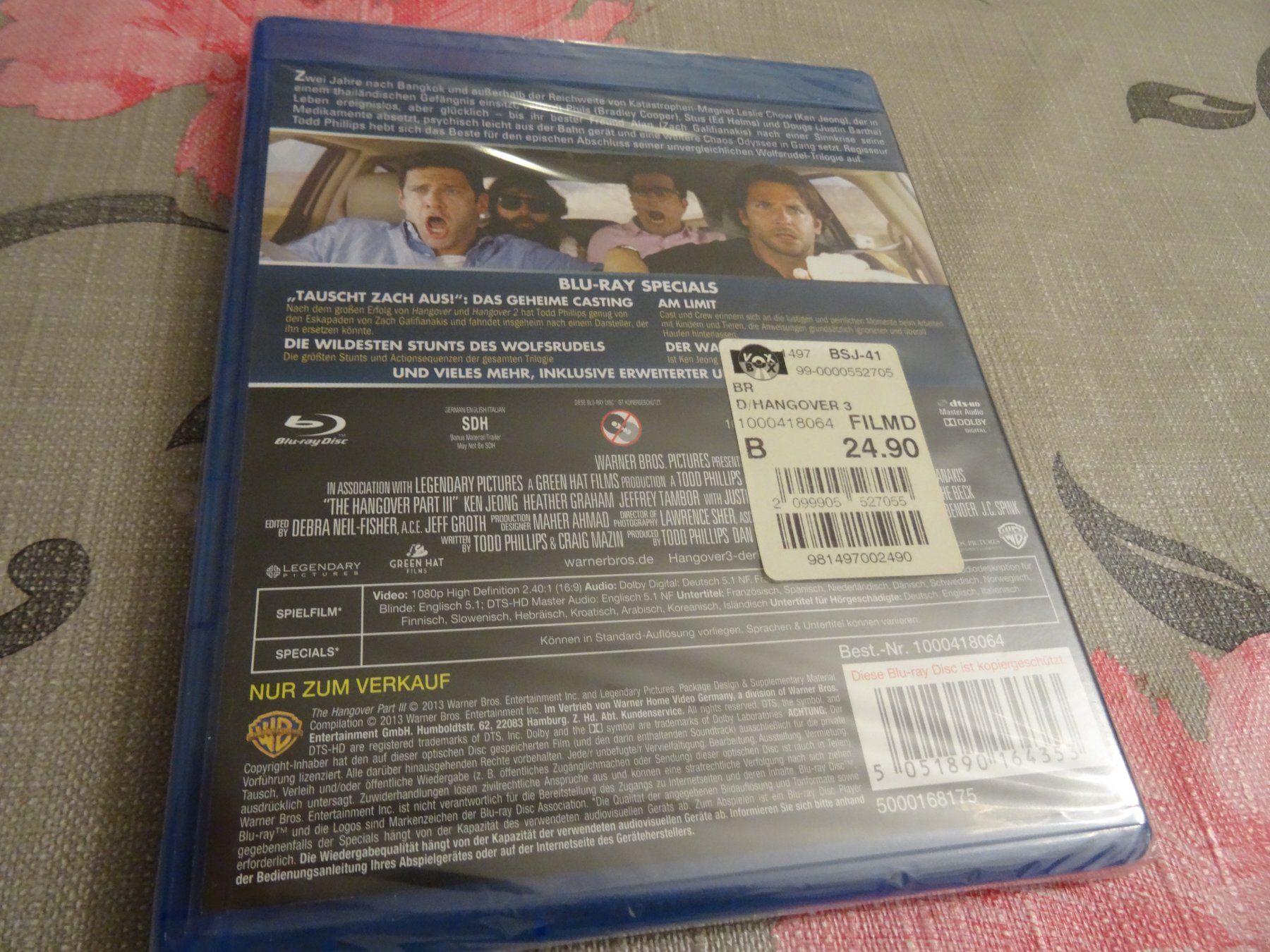 Tutti i DVDs: Hangover 3 - Blu-ray NEUWARE – Nuovo e nell'imballaggio originale da Olten venduto da Disc-Verkauf 1