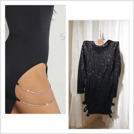 Glitzerkleid Paillettenkleid Gr. S Party Silvester Elegant