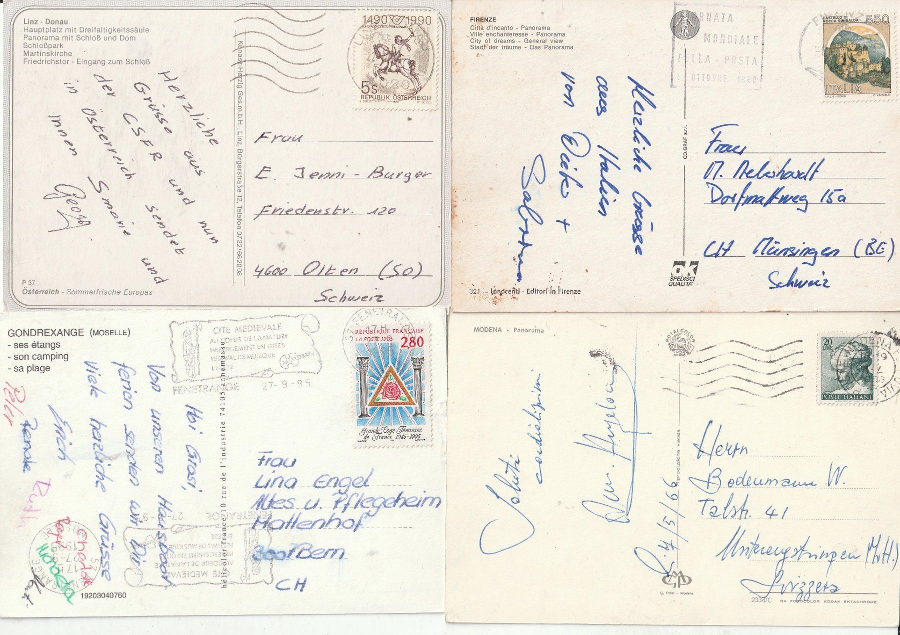 Cartoline postali: 20 Diverse Karten Ausland – Usato da Lumbrein venduto da made02 1