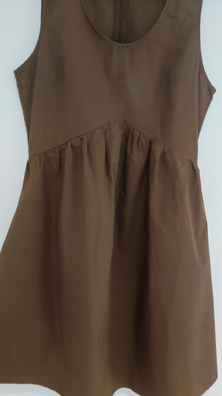 Stefanel Vestiti: Stefanel Kleid, Gr. S, Braun, Baumwolle – Usato da Stäfa venduto da modeflash 1