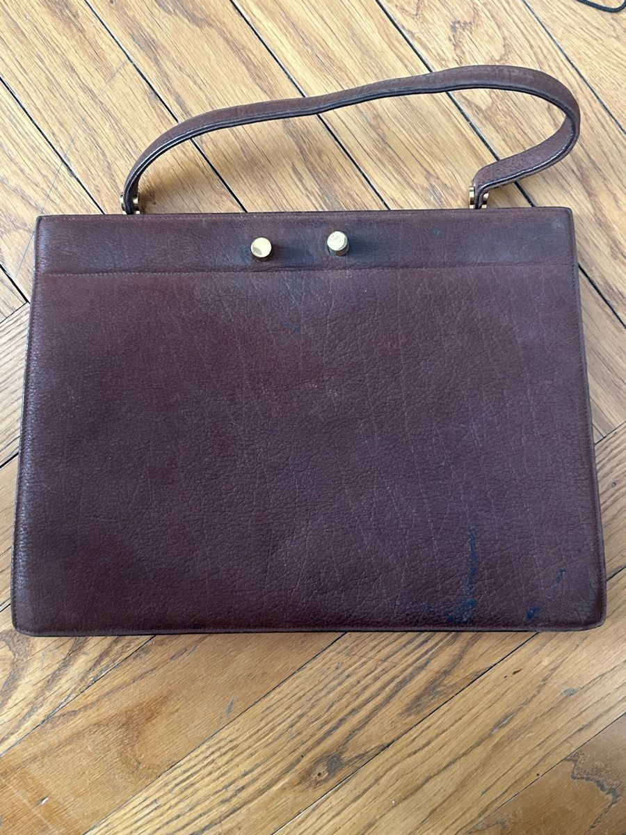 Taschen für Damen: Handbag leather 1980s – Gebraucht aus Lausanne von regulaandjames