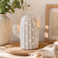 Lampe cactus en céramique  lumière dambiance chaleureuse
