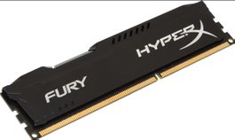 HyperX Fury rot, 2x8GB, 1600MHz, DDR3-RAM, DIMM